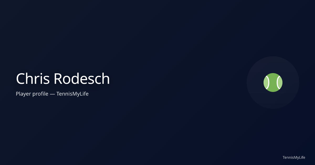 Chris Rodesch 2026 ATP Season – Match Results & Stats